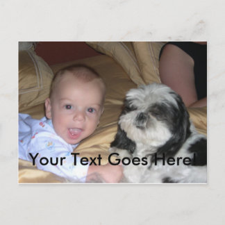 Postal Postcard with Custom Image and Text