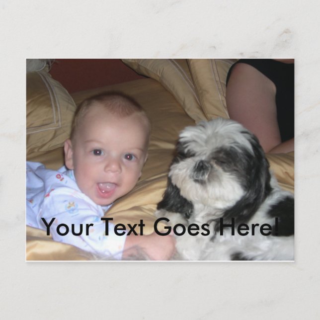 Postal Postcard with Custom Image and Text (Anverso)