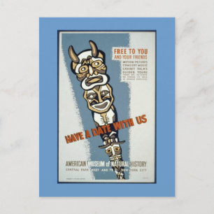 Postal Postcard-WPA-Ten Una Fecha Con Nosotros