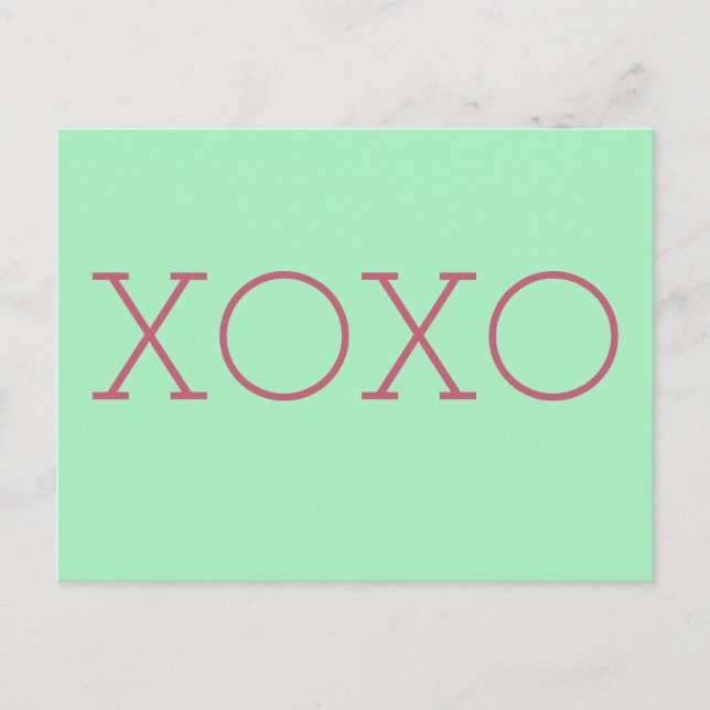 Postal Postcard XOXO (Anverso)