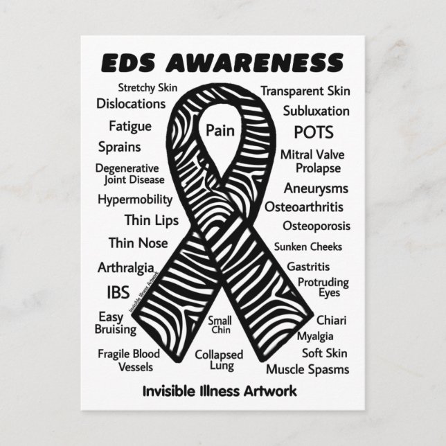 Postal POSTCARDS...EDS - Síntomas (Anverso)