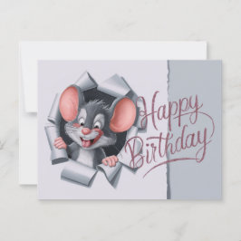 Postal Postcards Happy Birthday Souris 09