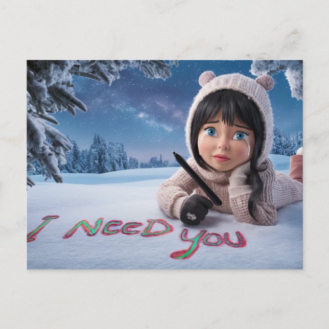 Postal Postcards I Need You 07 (Anverso)
