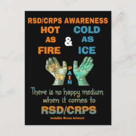 Postal POSTCARDS...RSD/CRPS - Caliente como frío de fuego