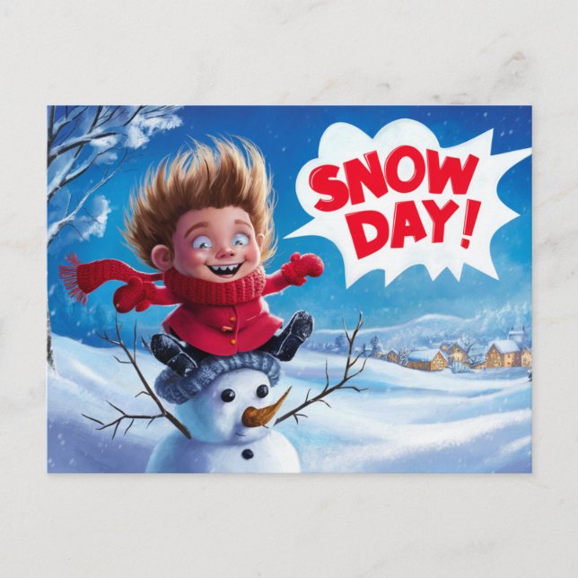 Postal Postcards Snow Day 02 (Anverso)