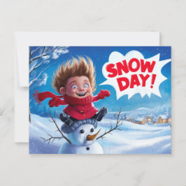 Postal Postcards Snow Day 02