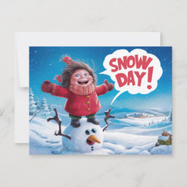 Postal Postcards Snow Day 03