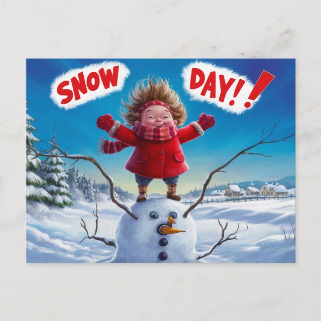 Postal Postcards Snow Day 07 (Anverso)