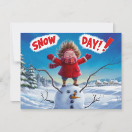 Postal Postcards Snow Day 07