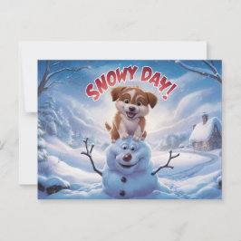 Postal Postcards Snow Day 08