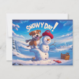 Postal Postcards Snow Day 09