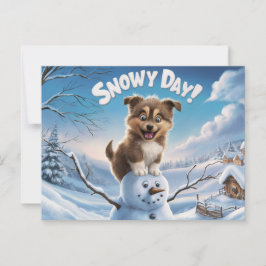 Postal Postcards Snow Day 10