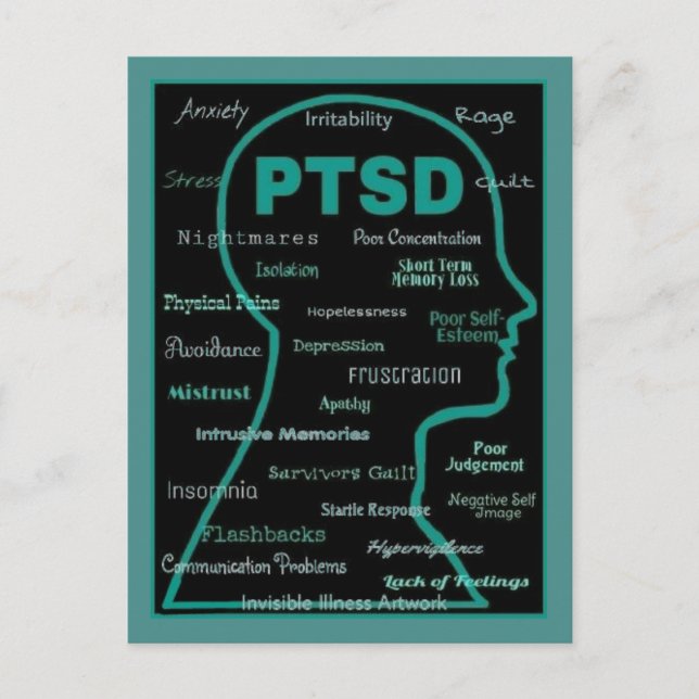 Postal POSTCARDS...TEPT - Síntomas (Anverso)