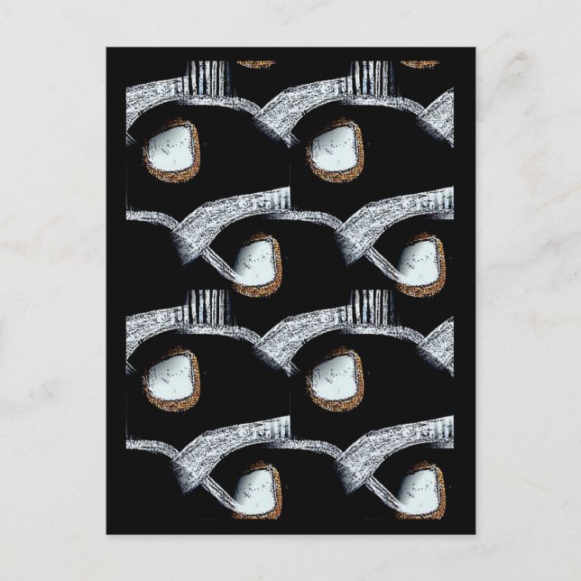 Postal Postcarta abstracta africana (Anverso)