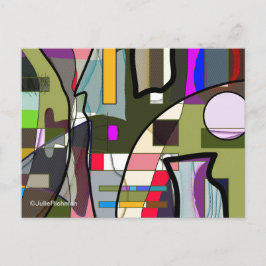 Postal Postcarta abstracta de exploración digital
