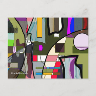 Postal Postcarta abstracta de exploración digital