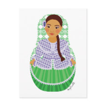 Postcarta argentina de Matryoshka