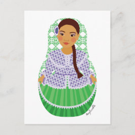 Postal Postcarta argentina de Matryoshka