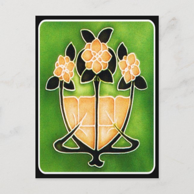 Postal Postcarta Art Nouveau (Anverso)