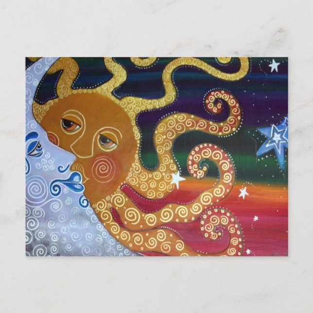 Postal Postcarta celeste (Anverso)