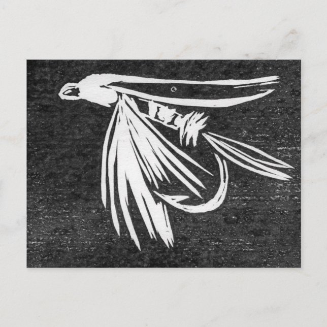 Postal Postcarta clásica de vuelo en trucha (Anverso)