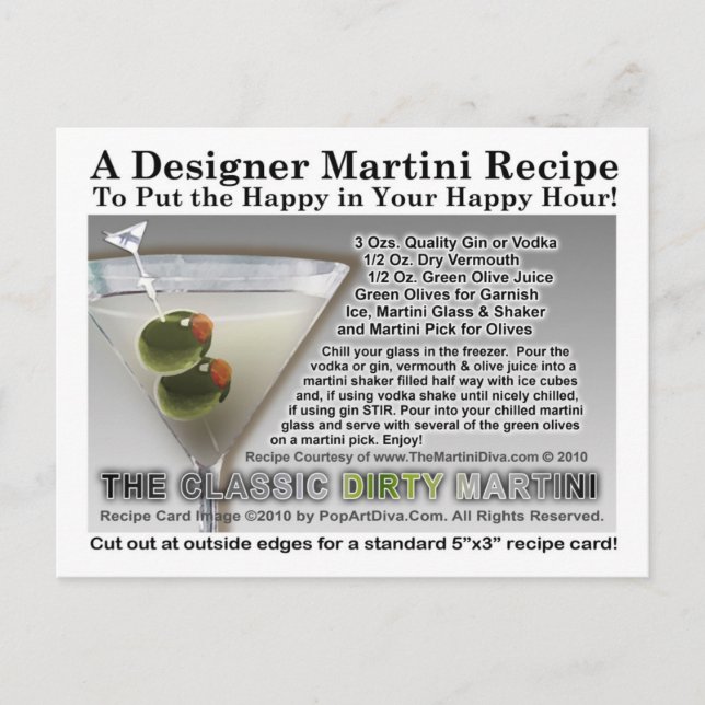 Postal Postcarta clásica sucia de Martini (Anverso)