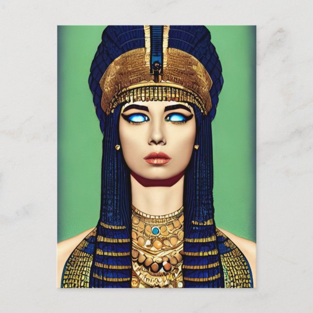 Postal Postcarta Cleopatra "Reina de reyes" (Anverso)