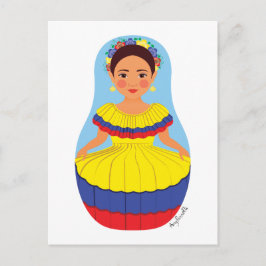 Postal Postcarta colombiana de Matryoshka