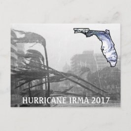 Postal Postcarta conmemorativa del huracán Irma Florida 2