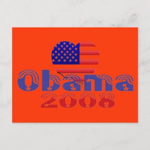 Postal Postcarta 'Corazón' Obama 2008