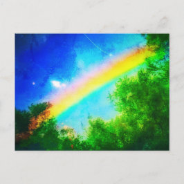 Postal Postcarta COSMIC RAINBOW Verde