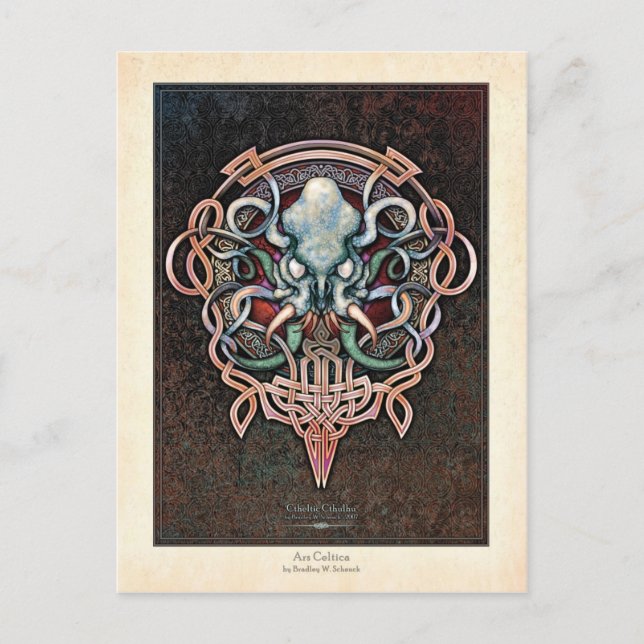 Postal Postcarta Cthulhu (Anverso)