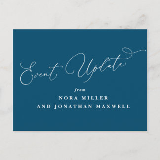 Postal Postcarta de actualización de evento de script