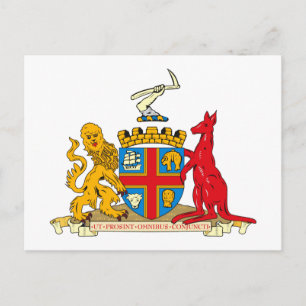 Postal Postcarta de Adelaide Coat of Arms