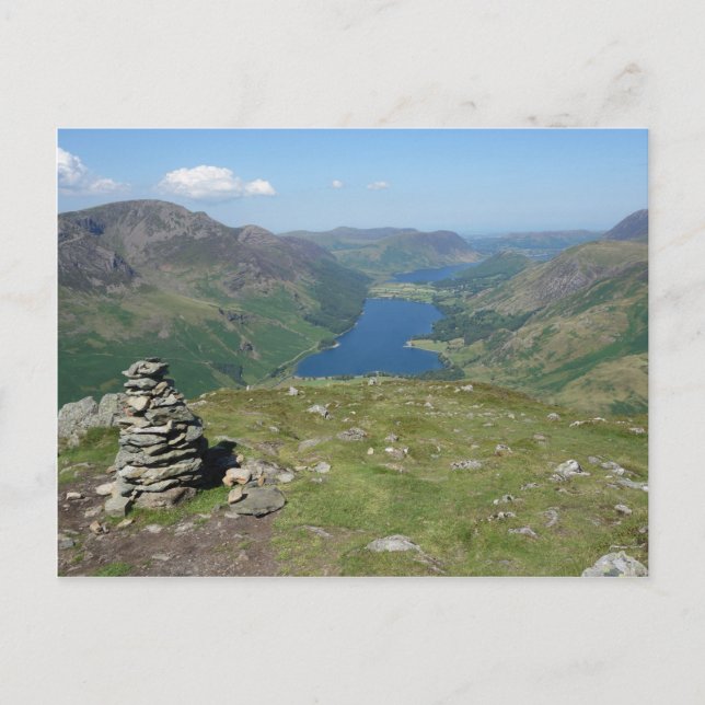 Postal Postcarta de agua de la Buttermere y crummock (Anverso)