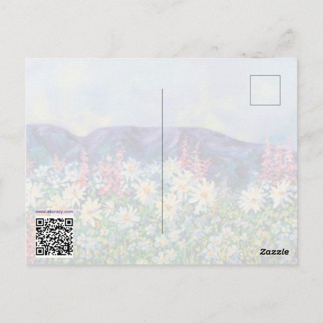 Postal Postcarta de Alaskan Chick (Reverso)