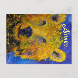 Postal Postcarta de Alaskan Peek-a-Bear
