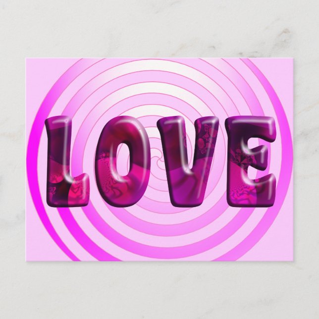 Postal Postcarta de amor hipnótico (Anverso)