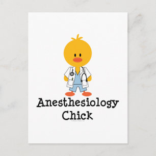 Postal Postcarta de Anestesiología para Chick