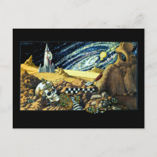 Postal Postcarta de arqueología de Alien