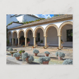 Postal Postcarta de arquitectura del jardín