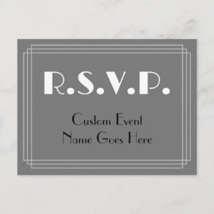 Postal Postcarta de Art Deco Look RSVP