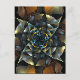Postal Postcarta de arte abstracta de la rueda