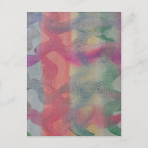 Postal Postcarta de arte abstracta de Pastel