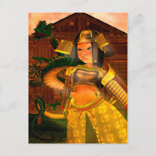 Postal Postcarta de arte de fantasía oriental de Kyoto