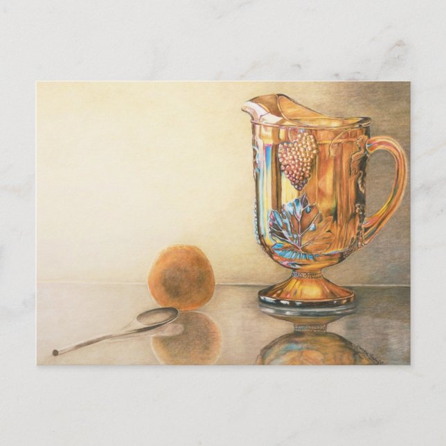 Postal Postcarta de arte de la cocina de vidrio del Carna (Anverso)