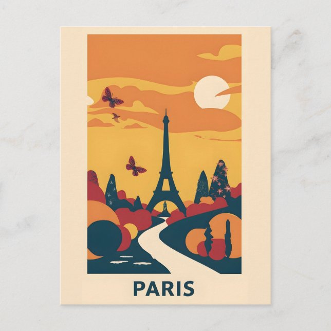 Postal Postcarta de arte de la época de París (Anverso)