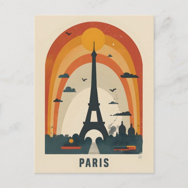 Postal Postcarta de arte de la época de París (Anverso)