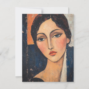 Postal Postcarta de arte de la época Modigliani