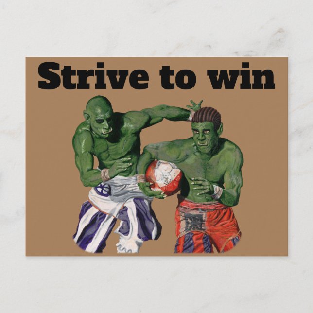 Postal Postcarta de arte de la fantasía del deporte del g (Anverso)